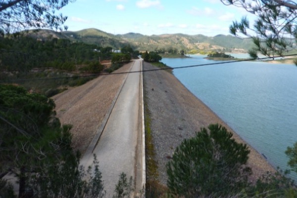 Crista da barragem