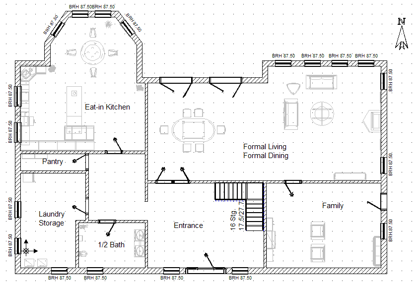 Planta baixa do curso de Autocad 2D